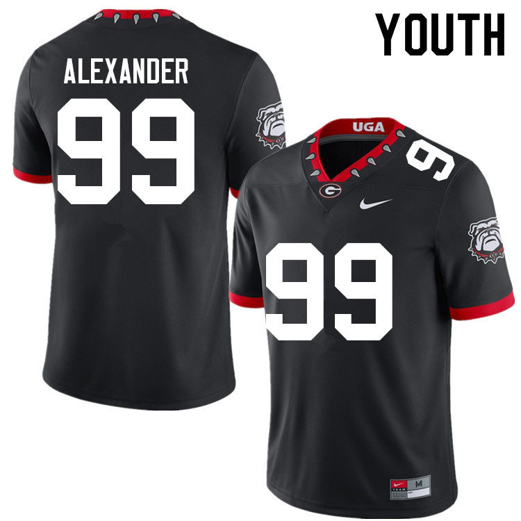 Youth #99 Bear Alexander Georgia Bulldogs College Football Jerseys Sale-100th Anniversary